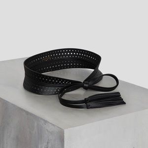 BCBGMaxAzria Tassel Faux-Leather Waist Belt